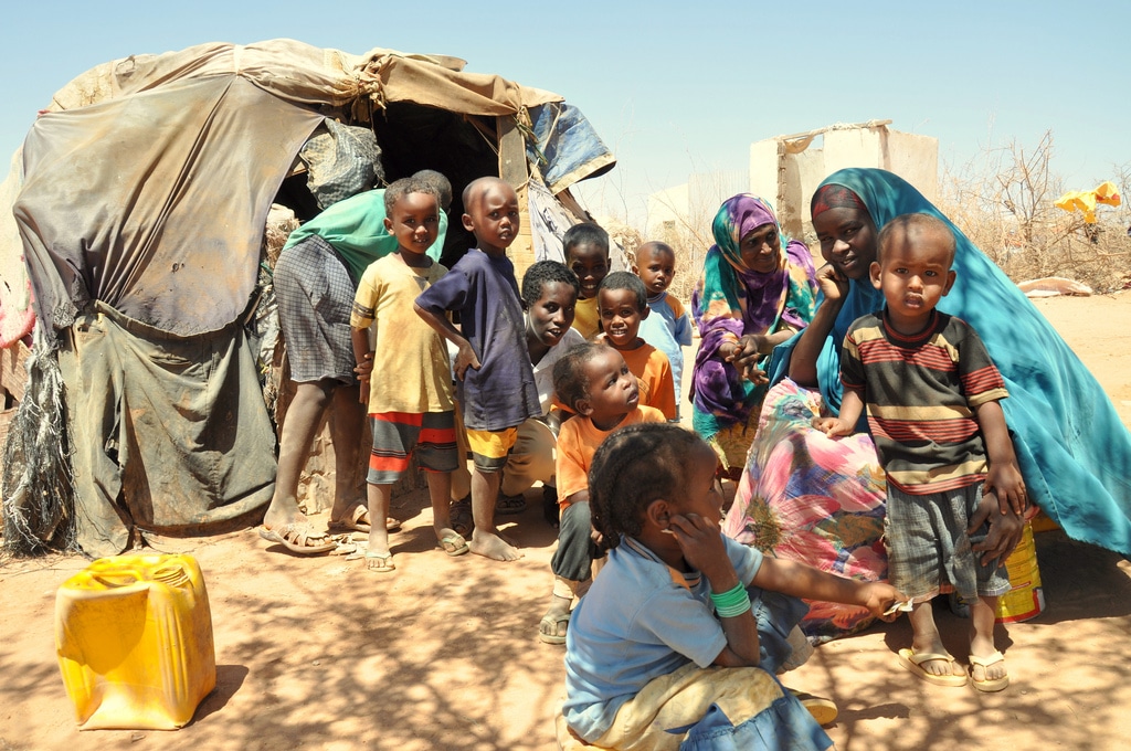 Le condizioni di vita nel campo di Ali Hussein nel Corno d’Africa. Fonte: Oxfam